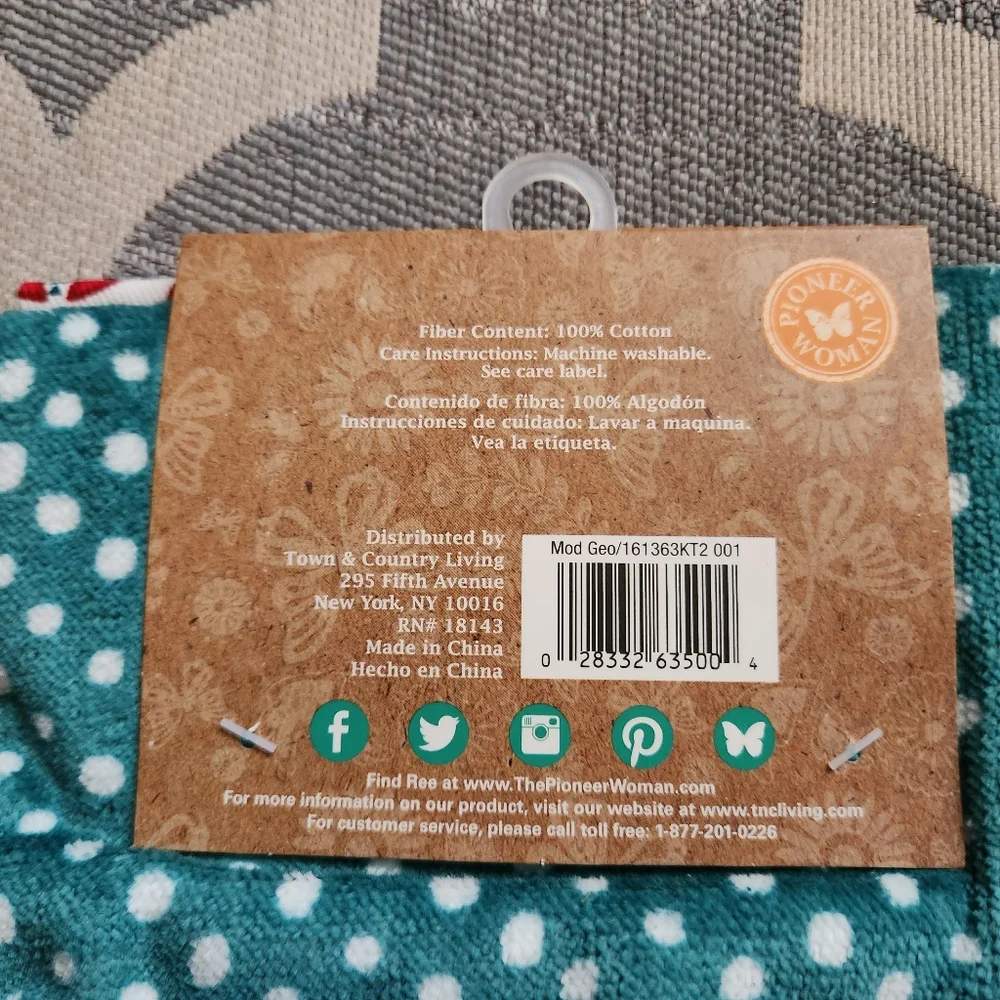 The Pioneer Woman kitchen towels 2-pk and Thyme & Table Spatulas x2
